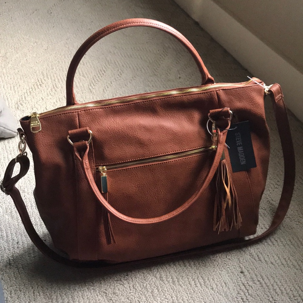NWT Steve Madden Vegan Leather Satchel